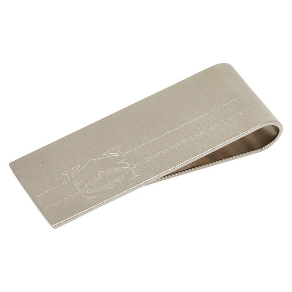 Cartier 2C Motif Logo Money Clip Silver Metal